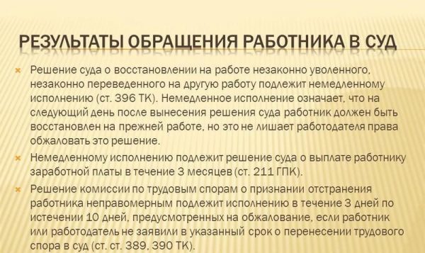 Незаконное увольнение с работы: что делать, куда обращаться, ответственность работодателя по ТК РФ