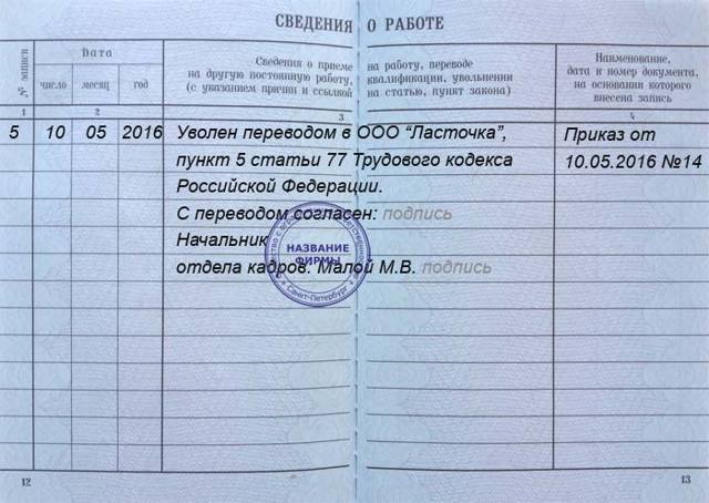 Увольнение по собственному желанию