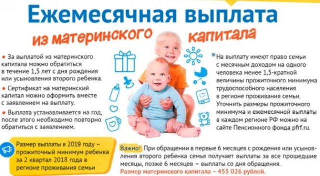 Кто сможет получать ежемесячные выплаты из средств материнского капитала?