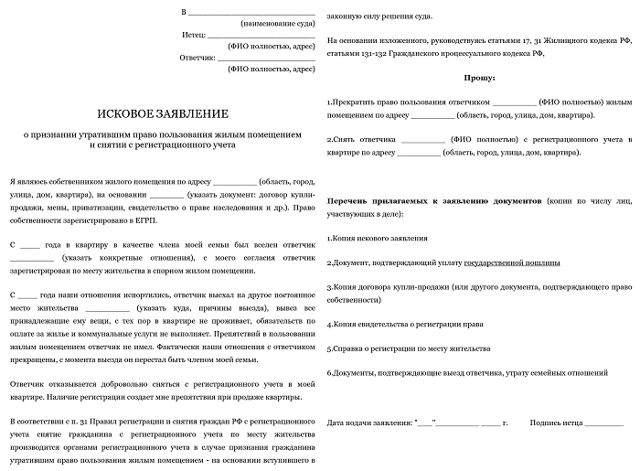 Выписка осужденного из квартиры: пошаговый порядок выписки