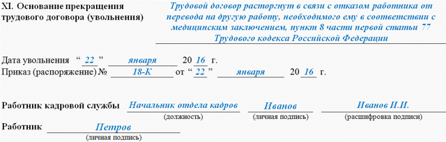 Увольнение инвалида (1, 2, 3 группы): особенности, порядок, необходимые документы