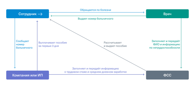 Больничный лист можно оформить на себя и другого человека через Госуслуги