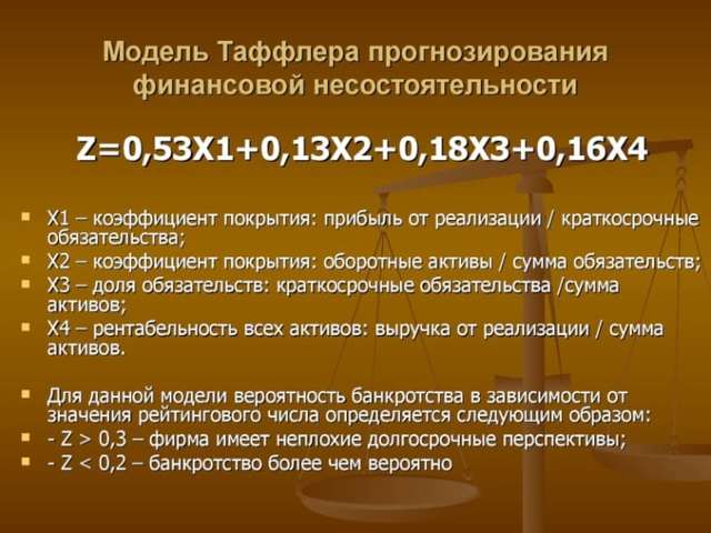 Оценка вероятности банкротства предприятия: модели, методики и принципы анализа и оценки