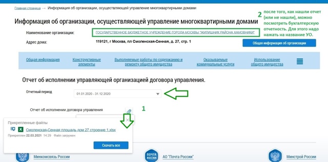 Ежегодный отчет управляющей компании мкд