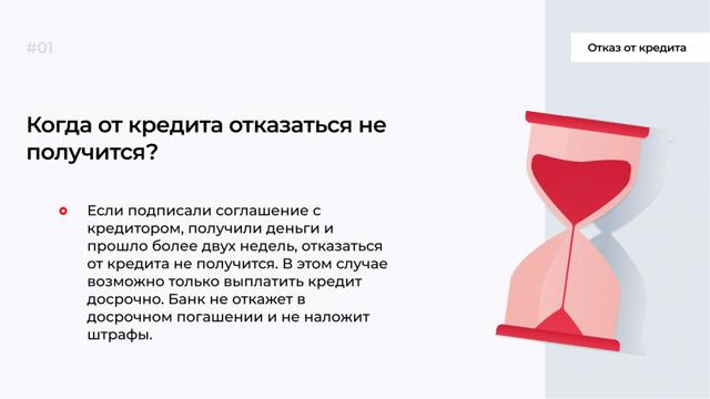 Отказ от кредита 2023